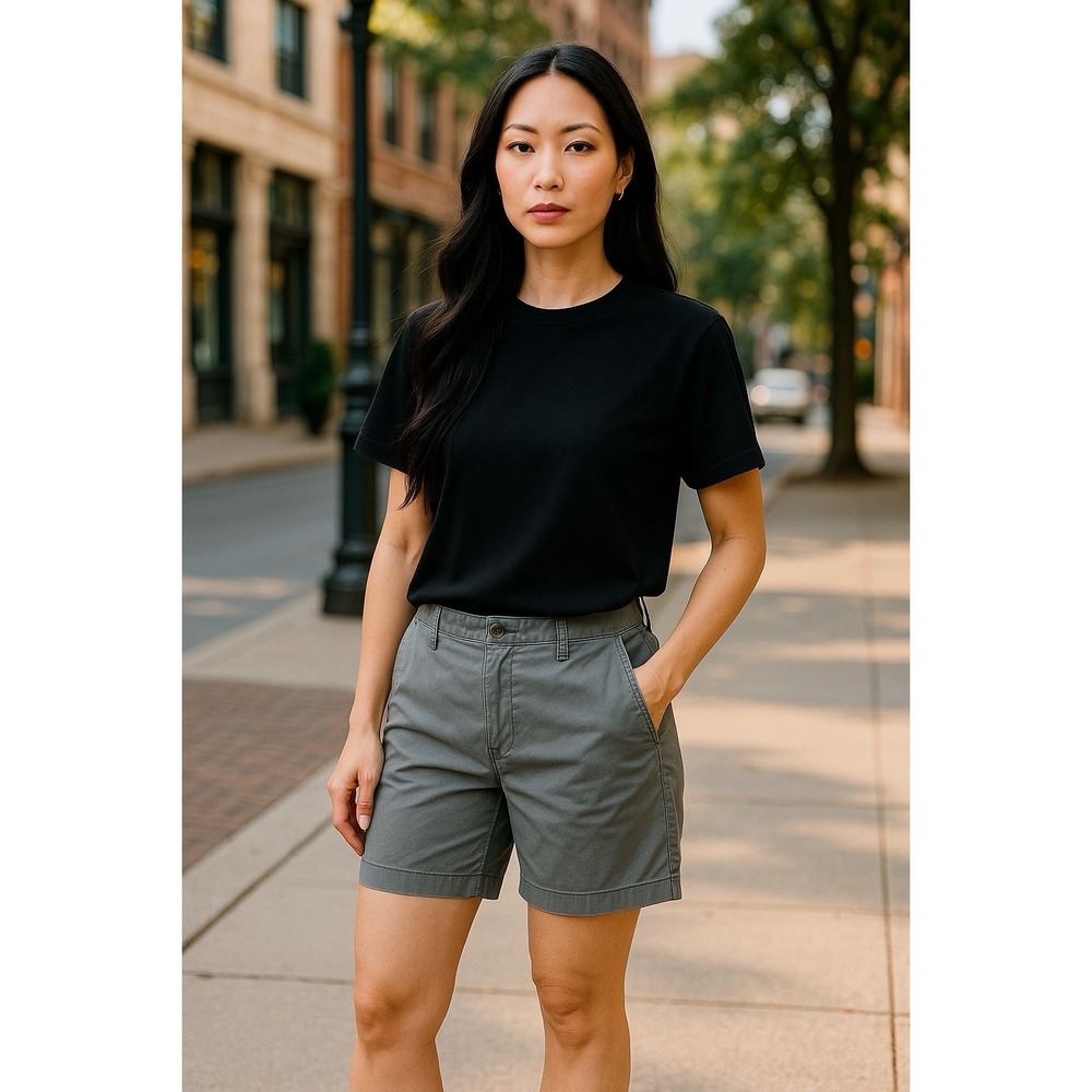 J Crew Stretch Grey Shorts 32 W 7" Inseam Preppy Beachy Casual School